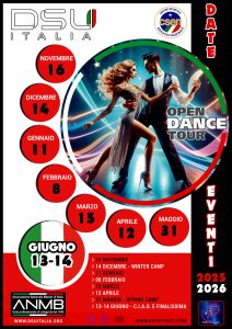 Danza Sportiva - Il Circuito "OPEN DANCE TOUR" della DSU Italia - Date Eventi